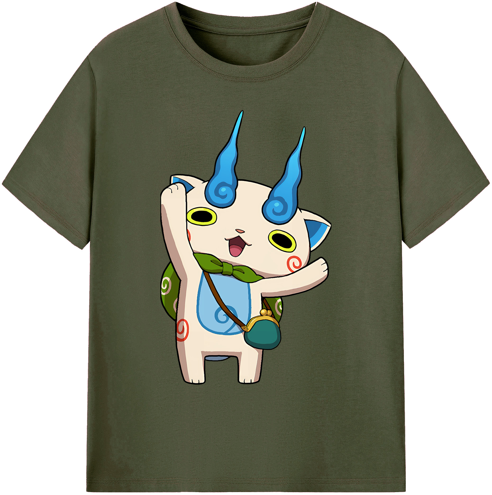 （画像用） 妖怪ウォッチ Yo-kai Watch 綿100％ メンズ半袖Tシャツ｜肌触りやわらか＆通気性